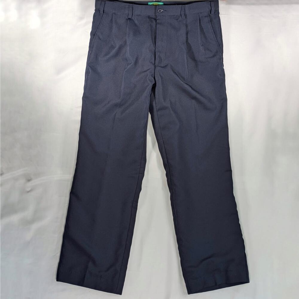 Habands Fit forever  Mens Pants 36L Navy Blue  Lined,adjustable.